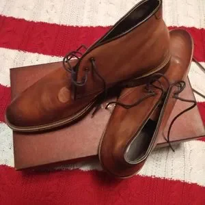 New with defect, Joseph Abound chukka boots, color tan, size 9.5,has coloration Joseph Abboud | Shoes | New With Defect Joseph Abound Chukka  main image 2